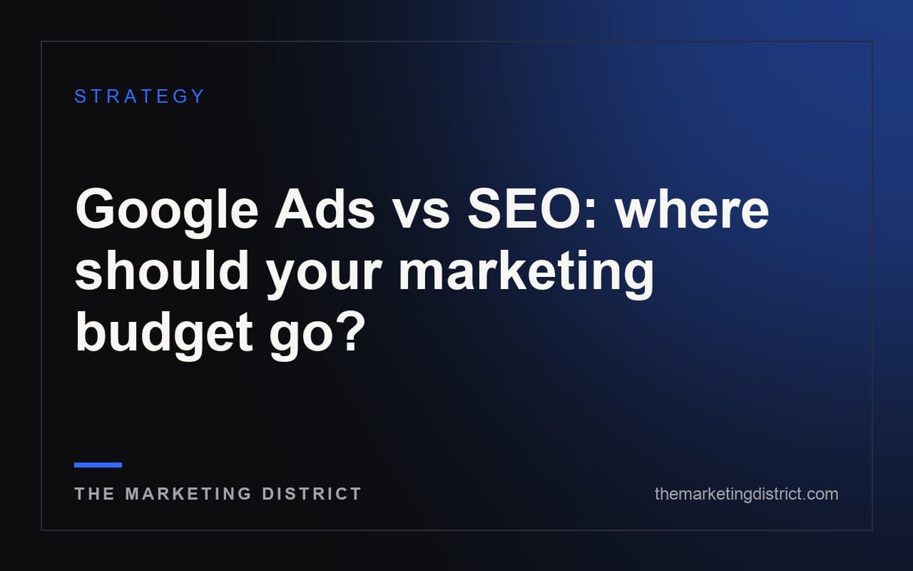 Illustration for Google Ads vs SEO: where should your marketing budget go?