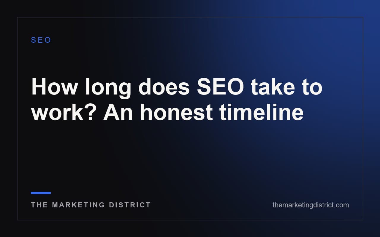 Illustration for How long does SEO take to work? An honest timeline