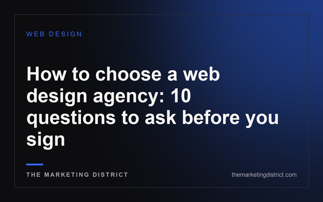 Illustration for How to choose a web design agency: 10 questions to ask before you sign
